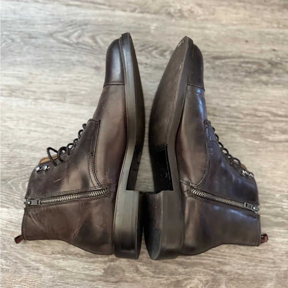 Aston Grey Biressa Brown Leather Men's Boots - Picture 6 of 7